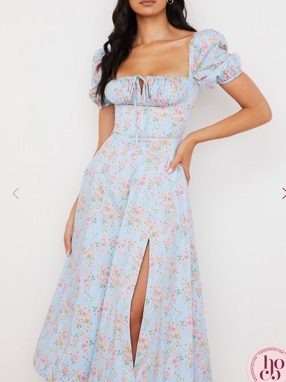 House of CB Tallulah Midi Dress, Vintage Floral, Size Medium